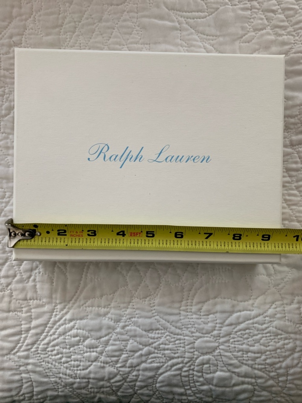 Ralph Lauren Cream Box with Light Blue Logo - Picture 3 of 4